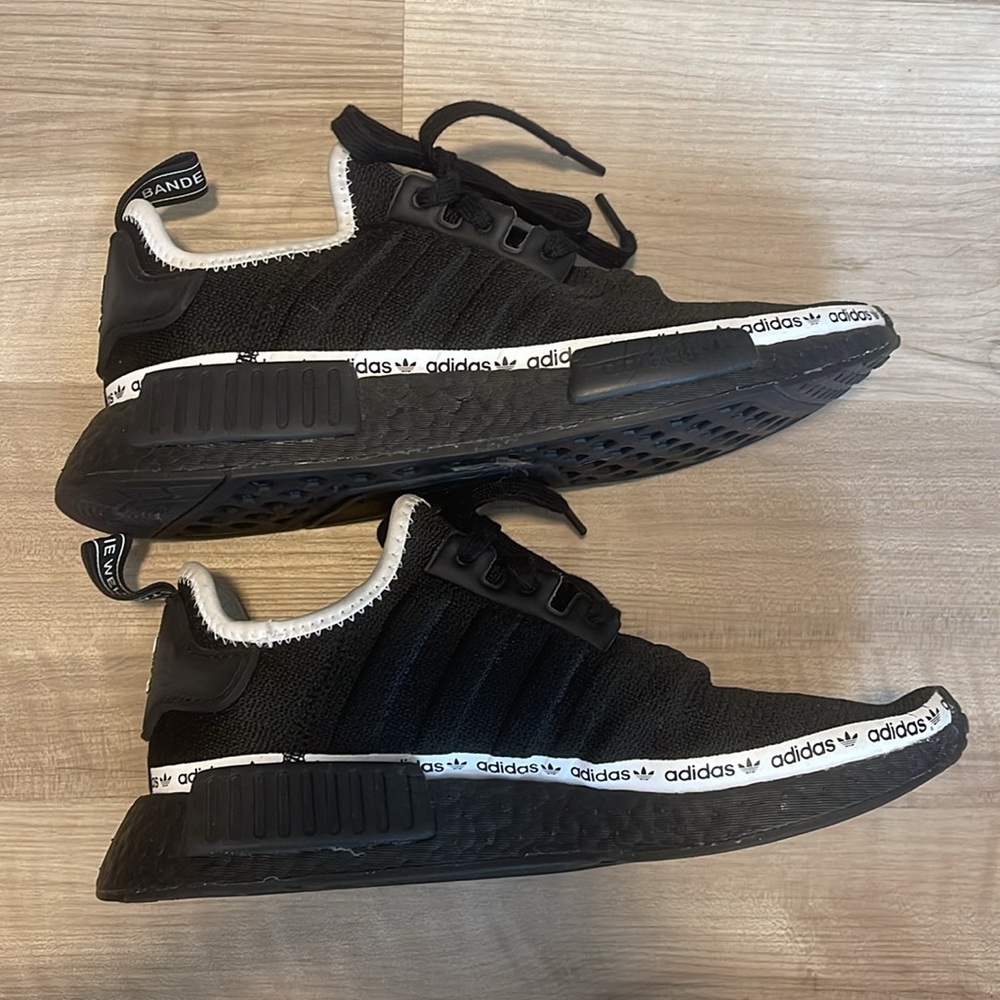 Adidas Black Tape Logo Sneaker View 3
